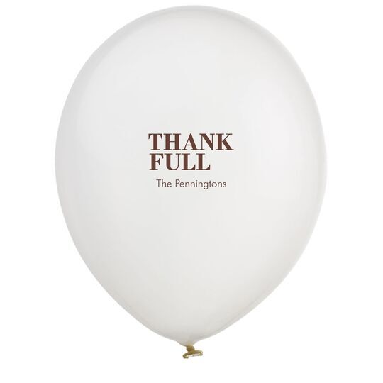 Thank Full Latex Balloons